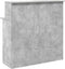 vidaXL - Receptiebalie - 100x50x103,5 - cm - bewerkt - hout - betongrijs