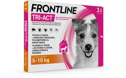Frontline Tri-Act Anti Vlooien en Teken Druppels S 3 pipetten
