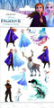 Frozen Neptattoos Frozen 2 Blauw/paars Papier 12 Stuks