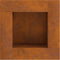 vidaXL - Vuurkorf - Vierkant - 80x80x40 - cm - Verweerd - Staal