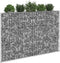 vidaXL - Gabion - plantenbak - trapezium - 150x20x100 - cm - gegalvaniseerd - staal