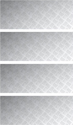 vidaXL - Aluminium - Antislip - Checker - Platen - - - 4 - stuks - - - 100x40 - cm