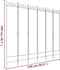 vidaXL - Kamerscherm - met - 6 - panelen - 240x200 - cm - stof - zwart