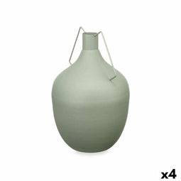 Vaas Karaf Groen Staal 24 x 40 x 24 cm (4 Stuks)
