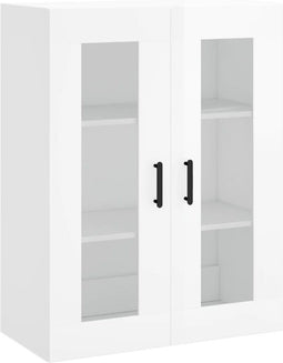 vidaXL - Wandkast - 69,5x34x90 - cm - hoogglans - wit