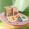 Fruitboom number trainer - TOP BRIGHT - Houten display borden - Fruit plukken - Schrijven
