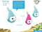 Fruitfriends Peerhouder - Neopreen - Voor Kinderen - Navy Bleu - Blauw