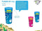 FruitFriends Push & Drink Drinkbeker - 300 ml - Paars - Antilek - Drinkfles voor kinderen