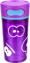 FruitFriends Push & Drink Drinkbeker - 300 ml - Paars - Antilek - Drinkfles voor kinderen