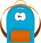 Fruitfriends Rugzak - Groot - Neopreen - Voor Kinderen - Azur Blauw - Blauw