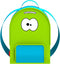 Fruitfriends Rugzak - Groot - Neopreen - Voor Kinderen - Lime Groen - Groen