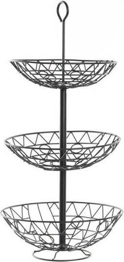 Fruitschaal DKD Home Decor Metaal (28 x 28 x 58 cm)