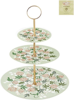 Fruitschaal DKD Home Decor Porselein Metaal (27 x 27 x 34 cm)