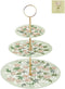 Fruitschaal DKD Home Decor Porselein Metaal (27 x 27 x 34 cm)