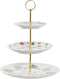 Fruitschaal DKD Home Decor Porselein Metaal (27 x 27 x 34 cm)
