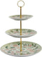 Fruitschaal DKD Home Decor Porselein Metaal (27 x 27 x 34 cm)