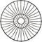 Fruitschaal/fruitmand rond zwart metaal 27 cm - Fruitschalen/fruitmanden - Draadmand van metaal