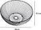Fruitschaal/fruitmand rond zwart metaal 30 cm - Fruitschalen/fruitmanden - Draadmand van metaal