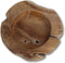 Fruitschaal large (Behandeld met Bijenwas) - ø38-45x15 - Naturel - Teak