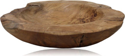 Fruitschaal large - ø38-45 cm - blank - teak