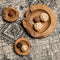 Fruitschaal large - ø38-45 cm - blank - teak