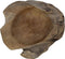 Fruitschaal medium - ø28-35x10 - Naturel - Teak