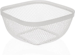 Fruitschaal Metaal Staal (26,5 x 12,5 x 26,5 cm)