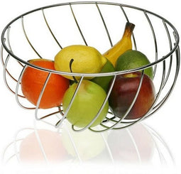 Fruitschaal Metaal Verchroomd (28 x 14 x 28 cm)