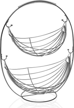 Fruitschaal Versa Metaal Staal (27 x 45,5 x 36 cm)