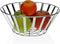 Fruitschaal Versa Verchroomd Staal (25 x 10 x 25 cm)