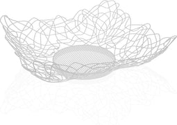 Fruitschaal Versa Wit Metaal Staal (29 x 10 x 29 cm)