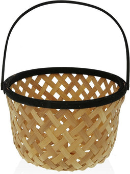 Fruitschaal Versa Zwart Bamboe (28,5 x 35 x 28,5 cm)