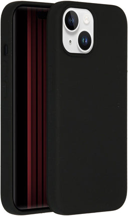 Accezz Liquid Silicone Backcover - MagSafe - Schokabsorberend - Zwart (iPhone 15)