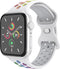 imoshion Sport⁺ bandje - Geschikt voor Apple Watch 1, 2, 3, 4, 5, 6, 7, 8, 9, 10 (42 mm), SE - 38/40/41 mm - White Rainbow - S/M