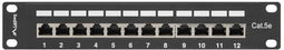 Lanberg PPF5-9012-B - Patchpanel - RJ-45 aansluitingen - Zwart