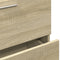 vidaXL - Wastafelkast - 59x37x59 - cm - bewerkt - hout - sonoma - eikenkleurig