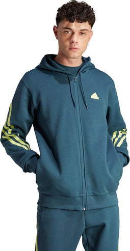 adidas Future Icons - Ritshoodie - Zachte katoen - Turquoise - XL