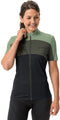 Vaude Matera FZ Tricot fietsshirt korte mouwen groen dames