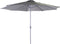 SenS-Line - Parasol Salou Stokparasol - Ø300 cm - 8-ribs- Polyester - Antraciet - Zonder Parsolvoet