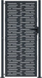 vidaXL - Poort - 105x205 - cm - met - vierkant - staal - antracietkleurig
