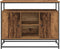 vidaXL - Dressoir - Oud - Hout - 100x35x80 - cm - Samengesteld - Hout - en - Staal