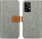 iMoshion Hoesje Geschikt voor Samsung Galaxy A52 (4G) / A52s / A52 (5G) Hoesje Met Pasjeshouder - iMoshion Luxe Canvas Bookcase - Grijs