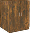 vidaXL - Wasmachinekast - bewerkt - hout - gerookt - eikenkleurig
