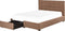 ROCHELLE - Bed opbergruimte - Bruin - 160 x 200 cm - Polyester