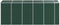 vidaXL - Tuinschuur - 191x470x198 - cm - gegalvaniseerd - staal - groen
