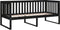 vidaXL - Slaapbank - 100x200 - cm - massief - grenenhout - zwart