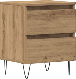 vidaXL - Nachtkastje - Artisan - Eiken - 40x35x50 - cm - Engineered - Hout