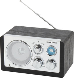Denver TR-63B - FM Radio - AM en FM ontvangst - AUX-ingang - Zwart