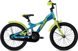 Aldo 18 inch powerbike blauw/lime 9274