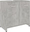 vidaXL - Badkamerkast - 60x33x61 - cm - spaanplaat - betongrijs